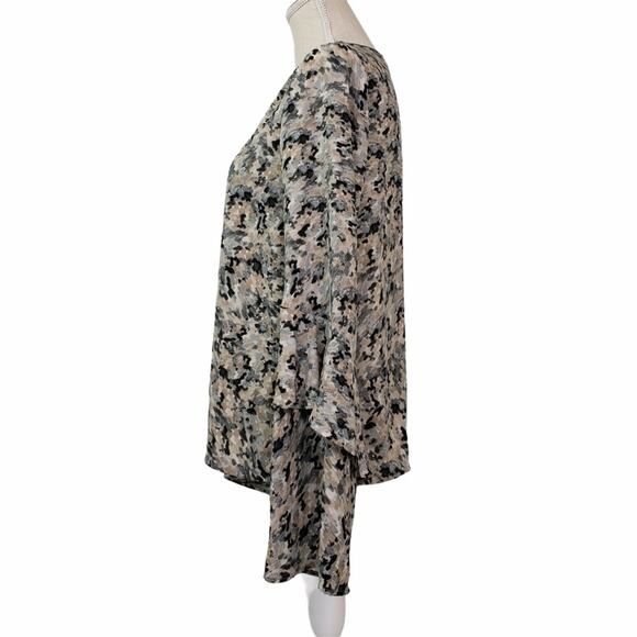 Harlowe & Graham Womens Small Ruffle Sleeve Popover Blouse - Picture 4 of 13